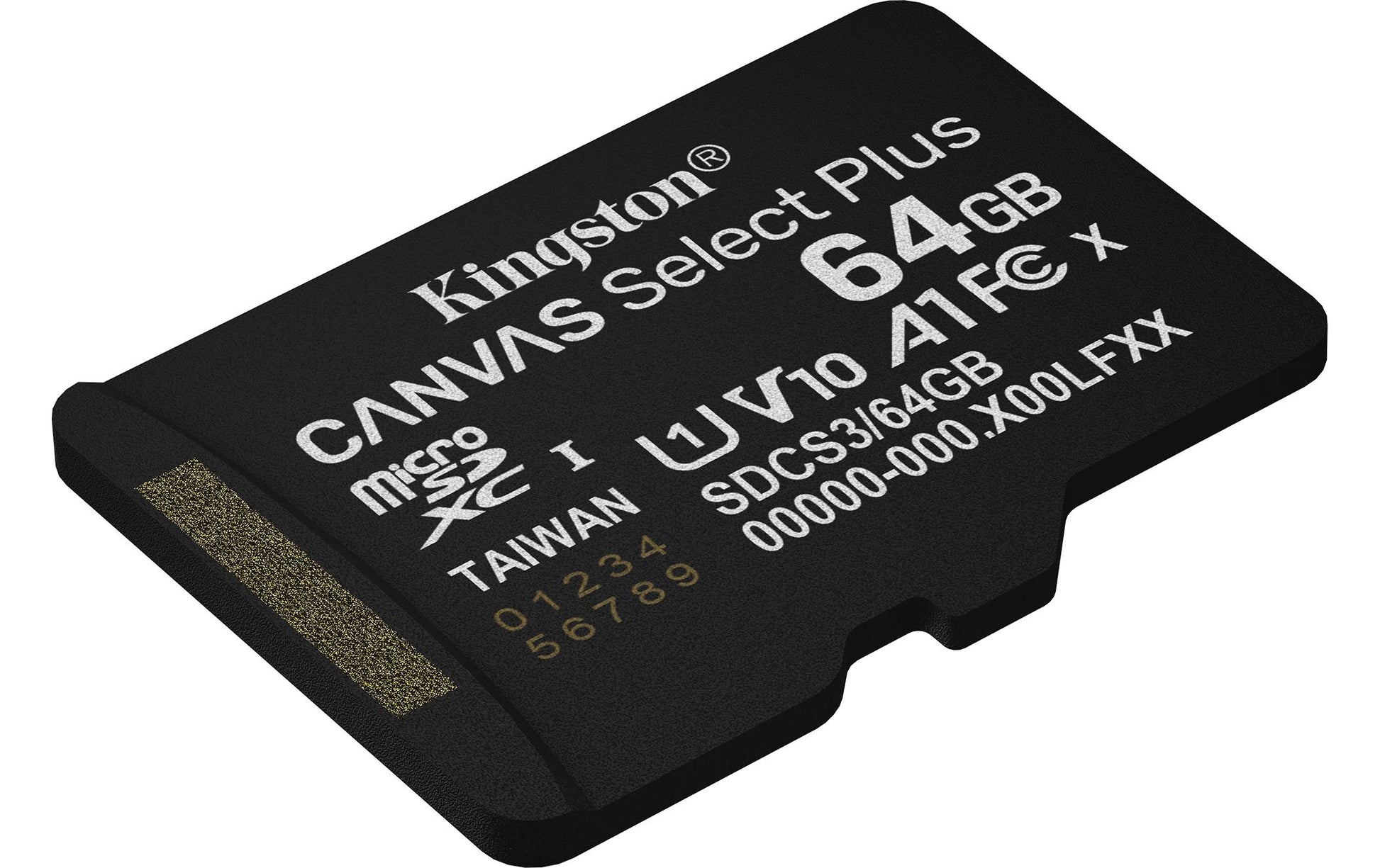 Kingston Technology Kingston Canvas Select+ GEN3 microSDXC-Karte – 64 GB, 100 MB/s, A1, mit Adapter
