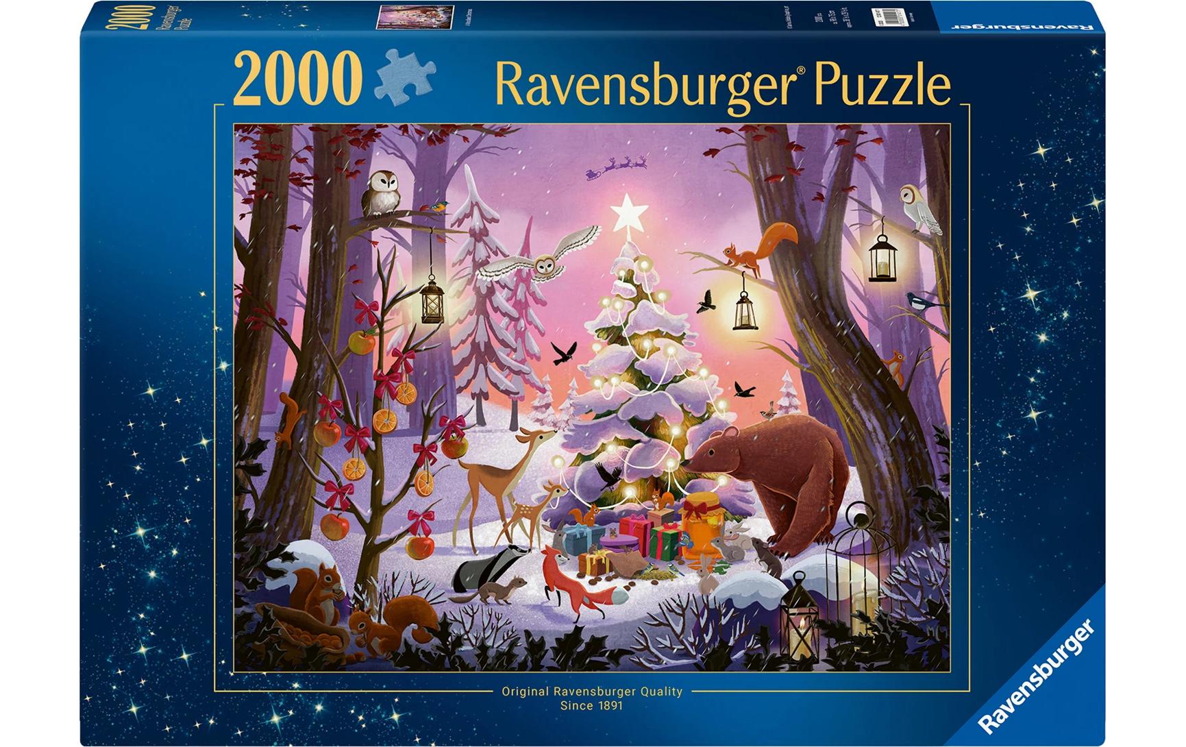 Ravensburger Puzzle Christmas in the Woods – 2000 Teile – 98 × 75 cm – ab 12 J.