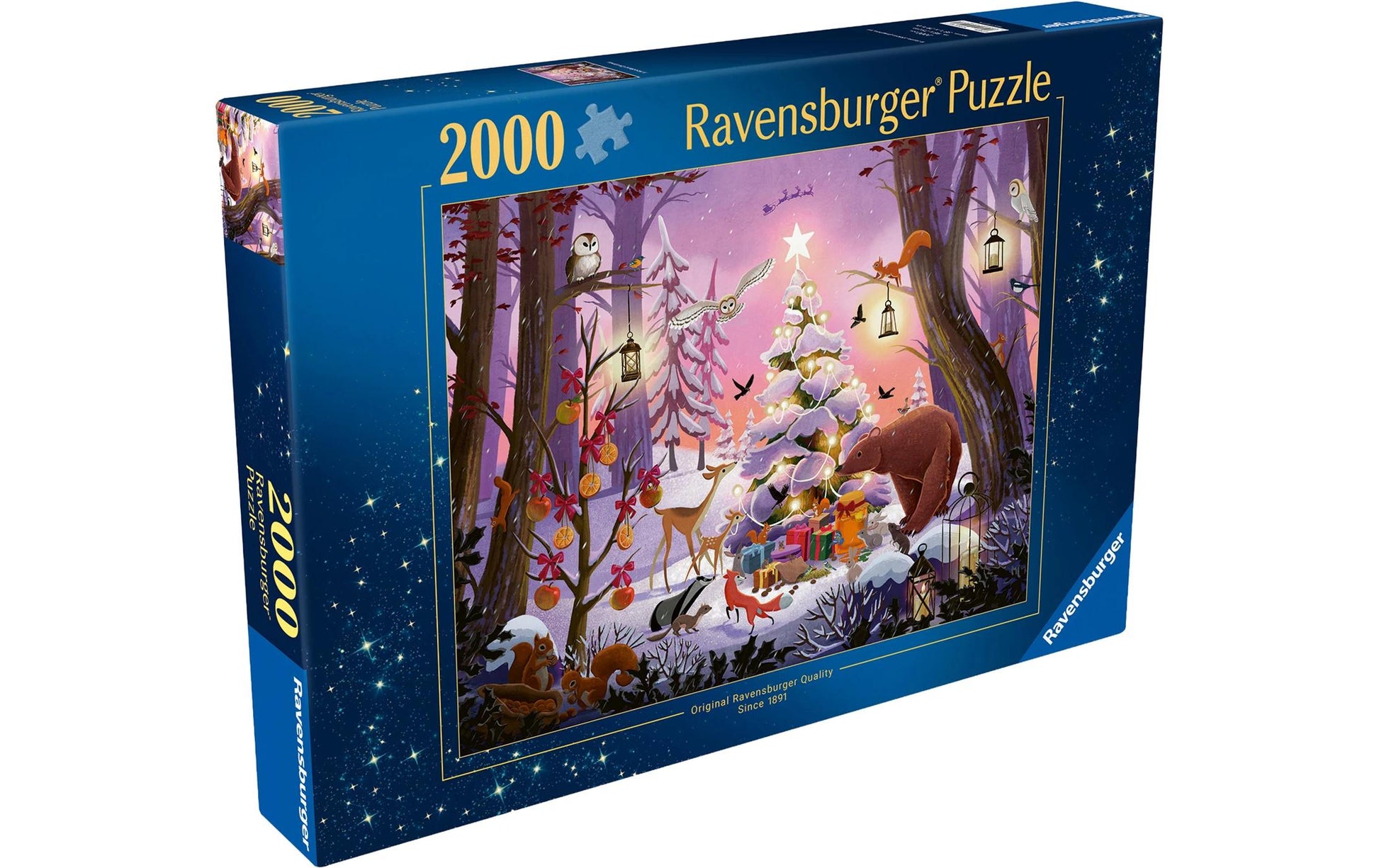 Ravensburger Puzzle Christmas in the Woods – 2000 Teile – 98 × 75 cm – ab 12 J.