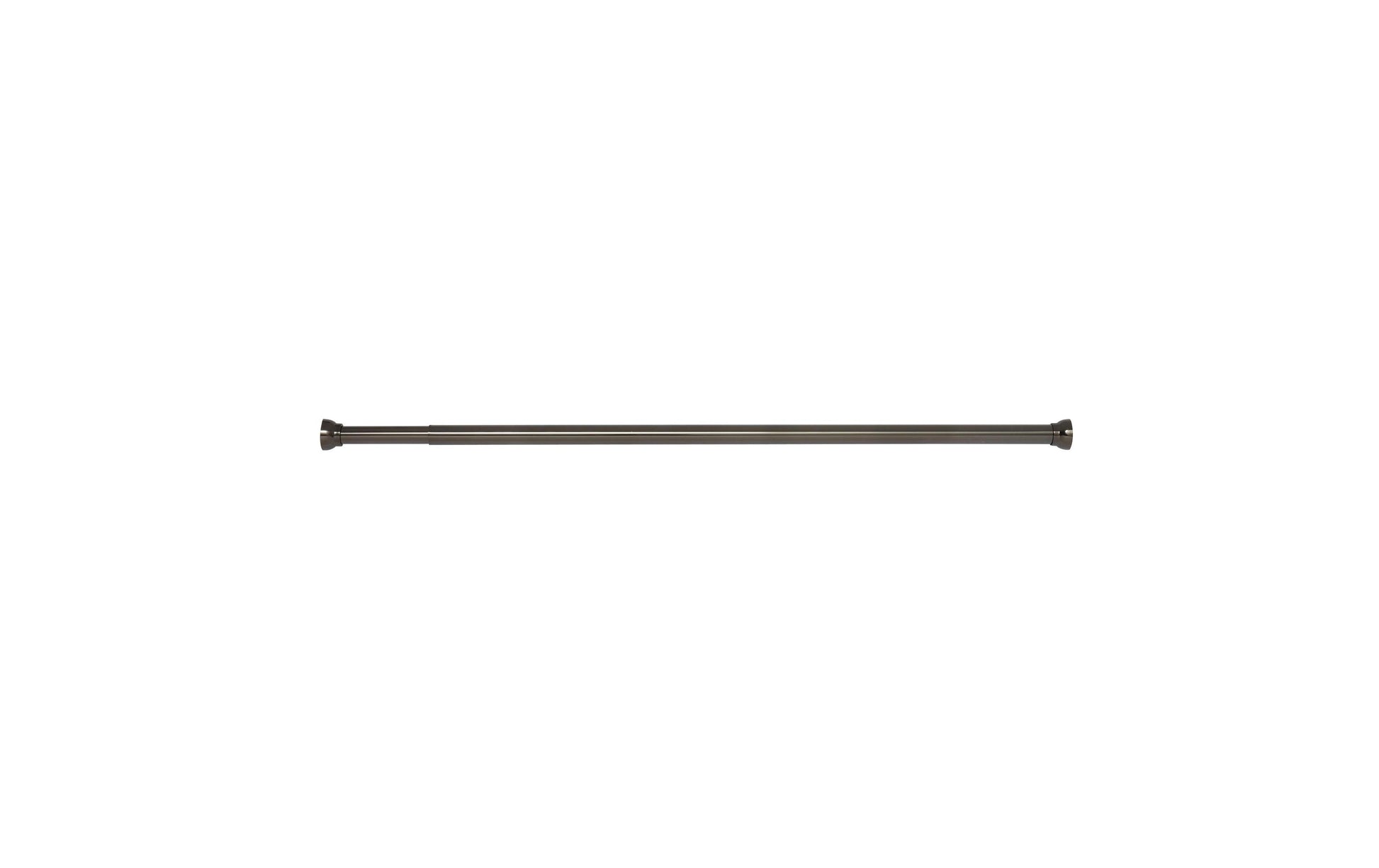 Spirella Duschvorhangstange Kreta – 125–220 cm, Aluminium, ohne Bohren, Schwarz