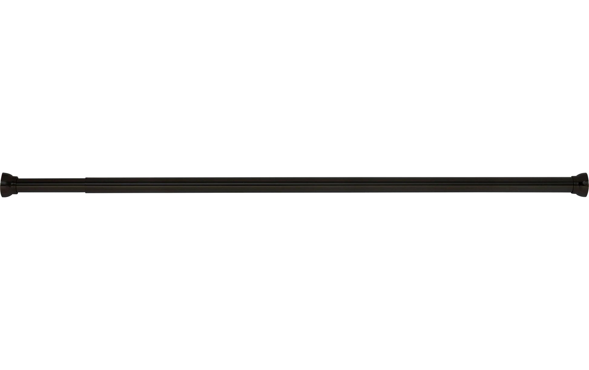 Spirella Kreta Duschstange – Klebemontage – 125–220 cm – Schwarz matt – Aluminium