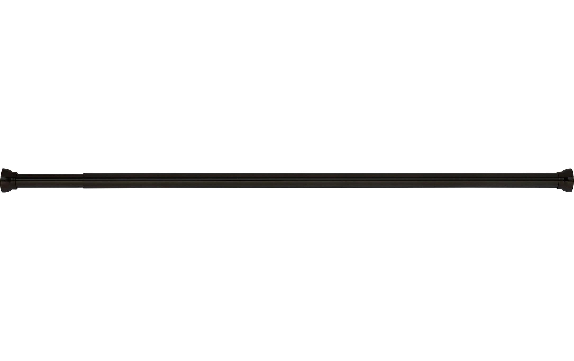 Spirella Kreta Duschstange – Klebemontage – 125–220 cm – Schwarz matt – Aluminium