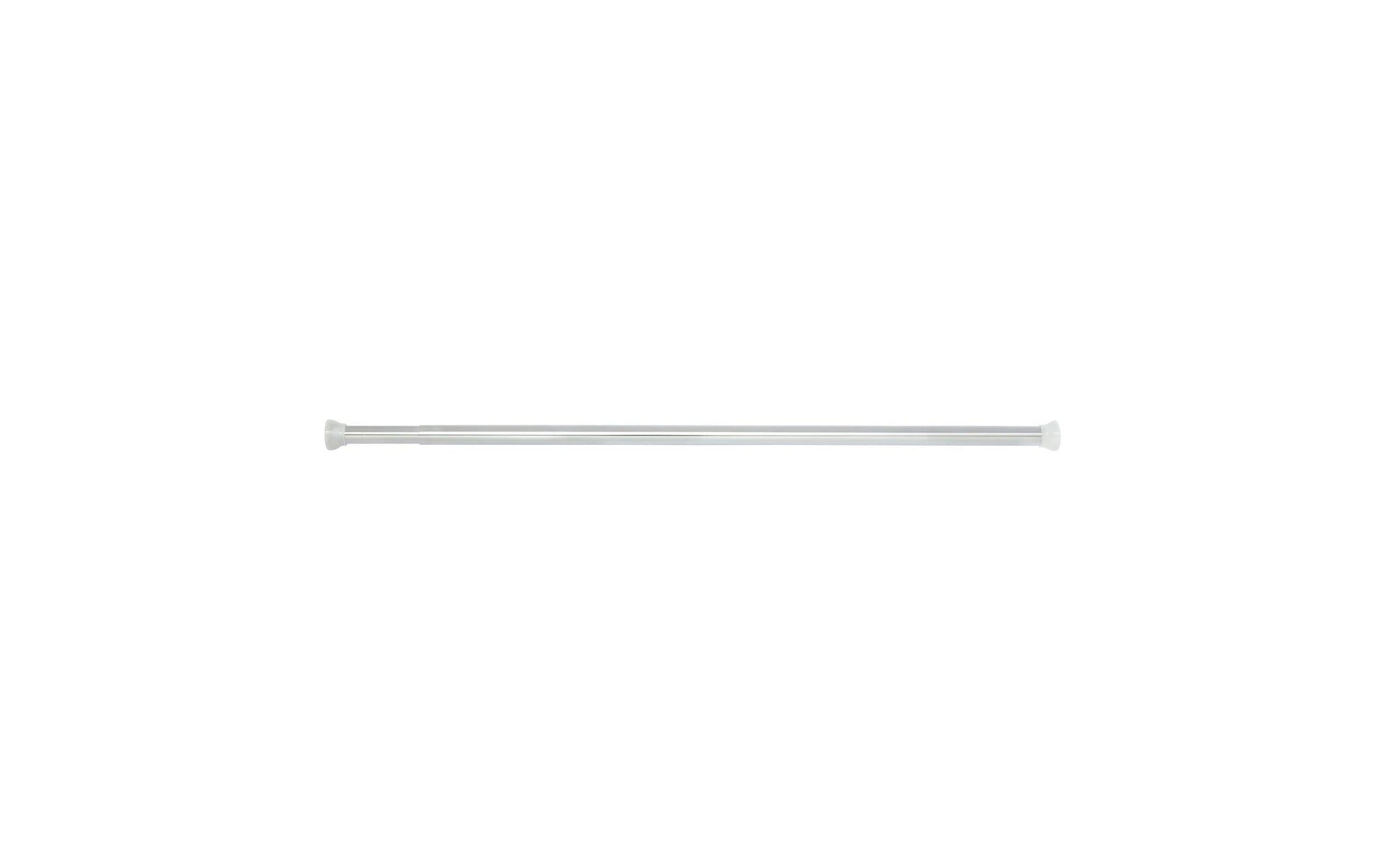 Spirella Duschvorhangstange Kreta – 125–220 cm, Aluminium/Metall, ohne Bohren, Silber