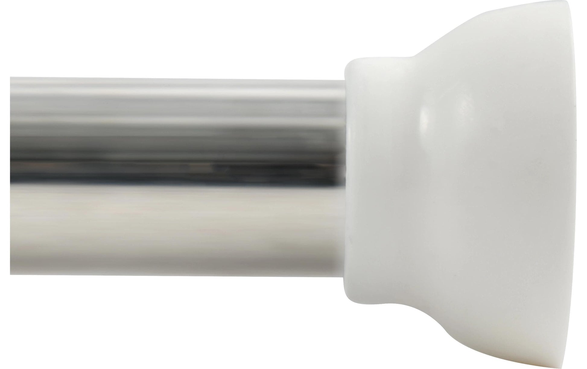 Spirella Duschvorhangstange Kreta – 75-125 cm, Aluminium glänzend, ohne Bohren, Silber