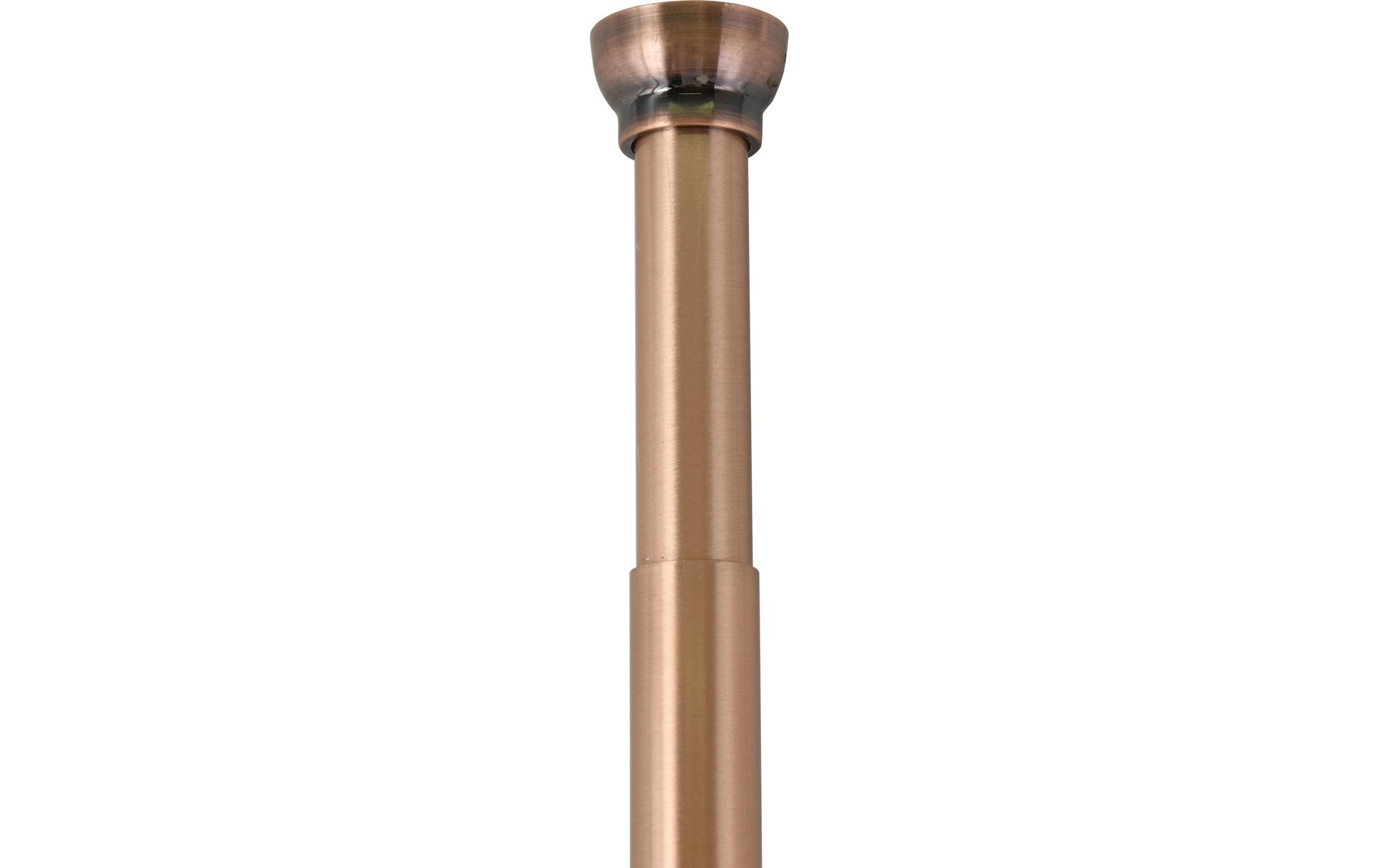 Spirella Duschvorhangstange Kreta – 125–220 cm, Aluminium, Wandmontiert, Kupfer