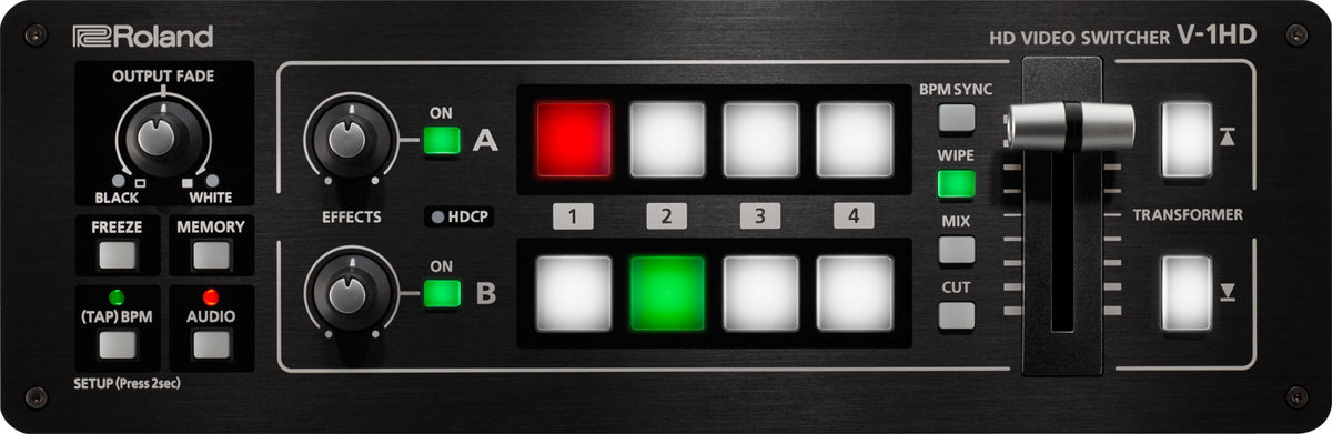 Roland V-1HD – USB-Mischpult (4-Kanal), USB, Schwarz