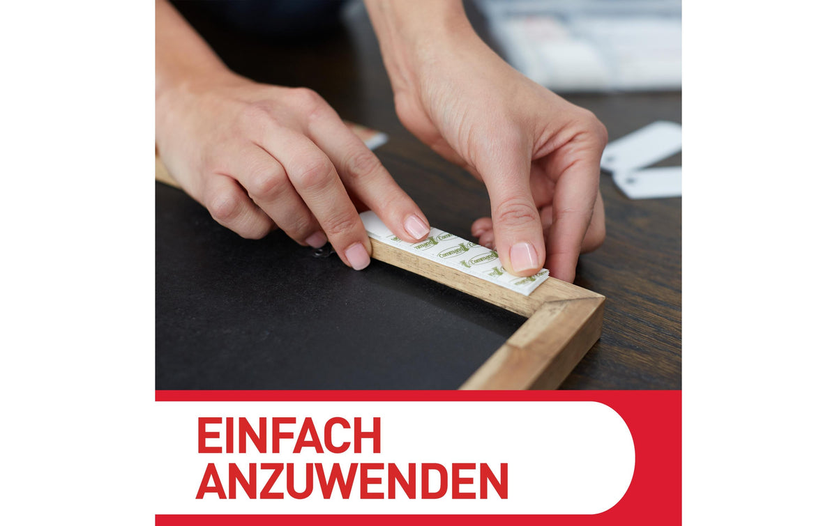 Command Montagestreifen Medium – Weiss, 2 Stk., für Holz
