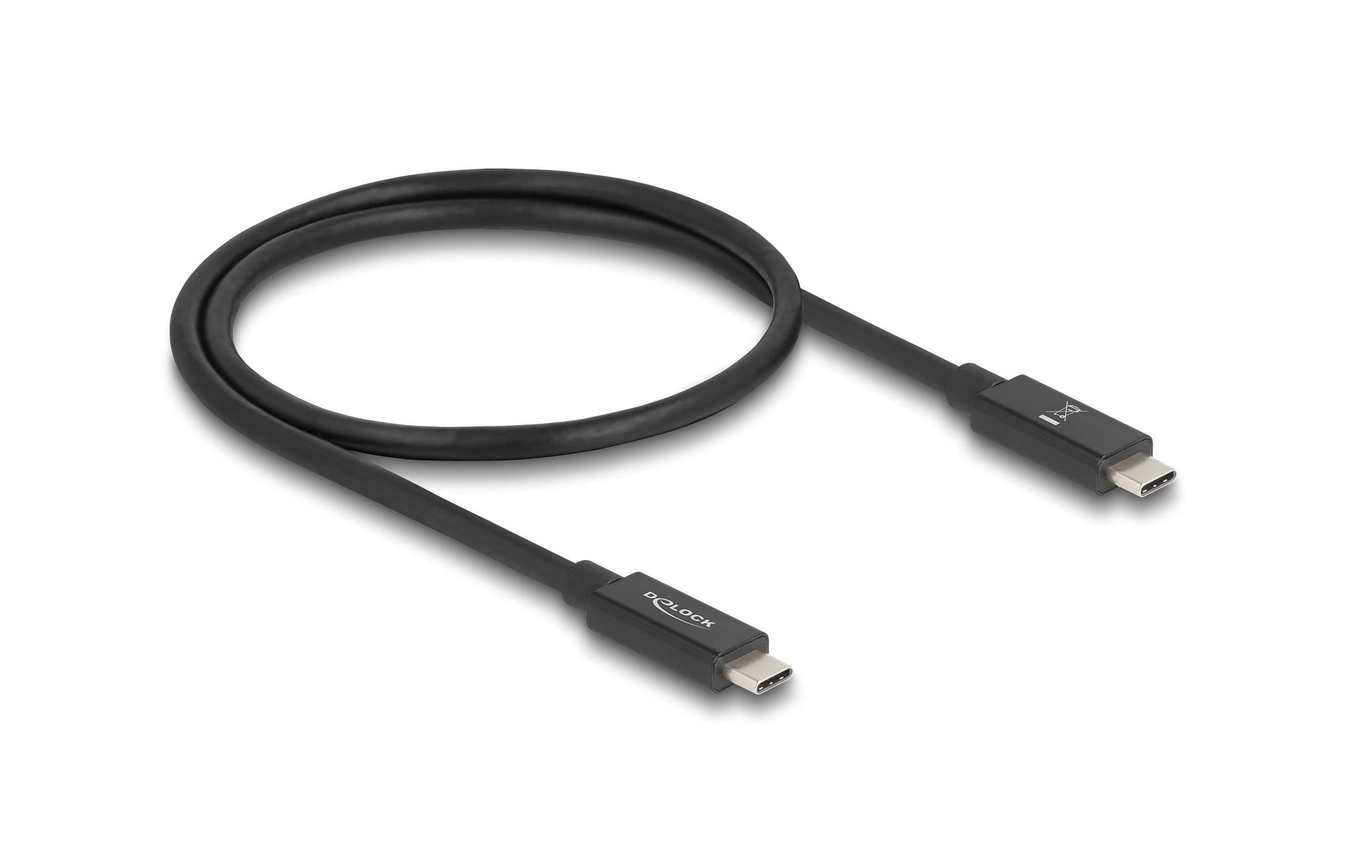 DeLOCK USB-C auf USB-C Kabel – Thunderbolt 4 40 Gbit/s – 0,5 m – PD 240 W – 16K/60 – TPE-Mantel, E-Marker