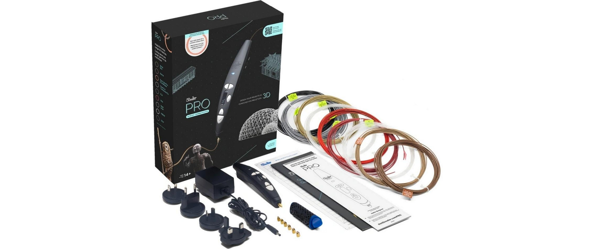 3Doodler 3D-Stift Pro III – Holz – 7 Stück