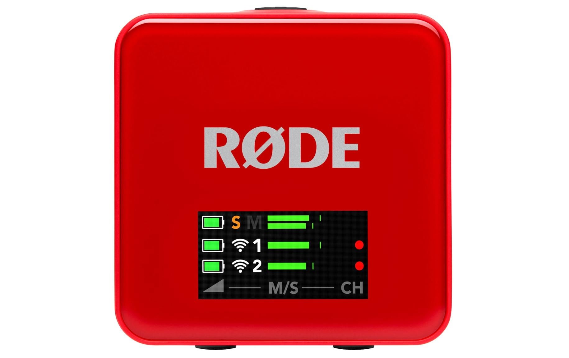RØDE Wireless GO III – Lavaliermikrofon – 3,5 mm Klinke, Kabellos, Omnidirektional, 260 m, 7 h, Rot