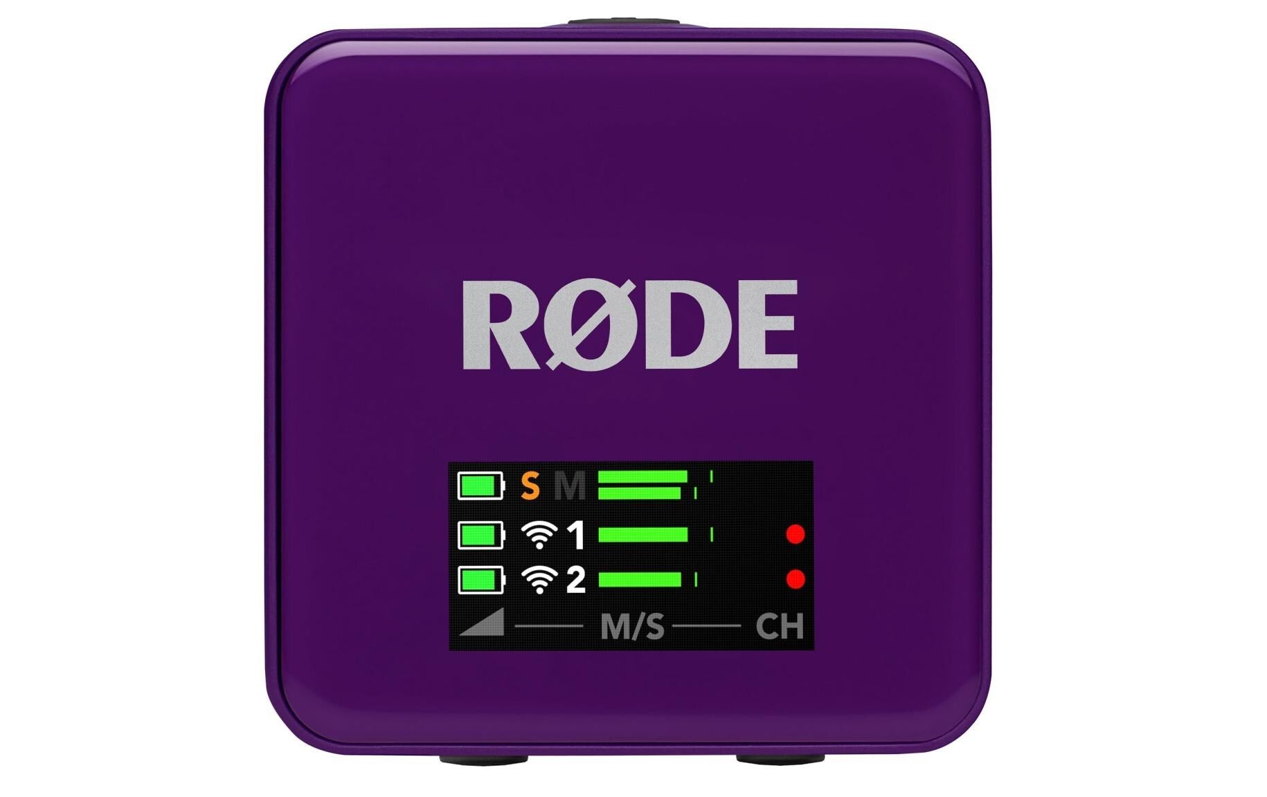 RØDE Wireless GO III Lavaliermikrofon – 3,5 mm Klinke, Kabellos, Omnidirektional, 260 m, Violett