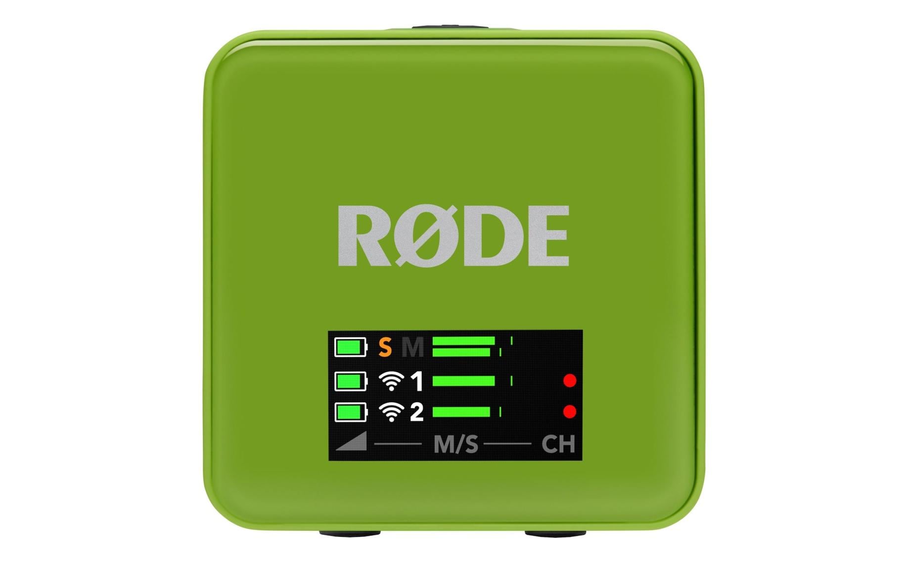RØDE Wireless GO III Lavaliermikrofon 2er-Set – 3,5 mm Klinke, Kabellos, Omnidirektional, 260 m Reichweite, Grün