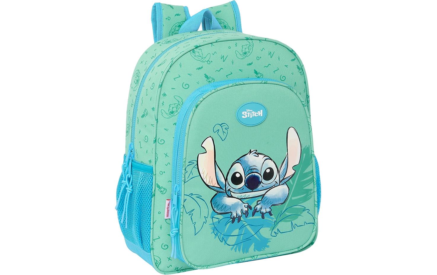 Safta Schulrucksack Stitch Aloha – 15 l, höhenverstellbar, gepolstert – Blau, 320 × 380 × 120 mm