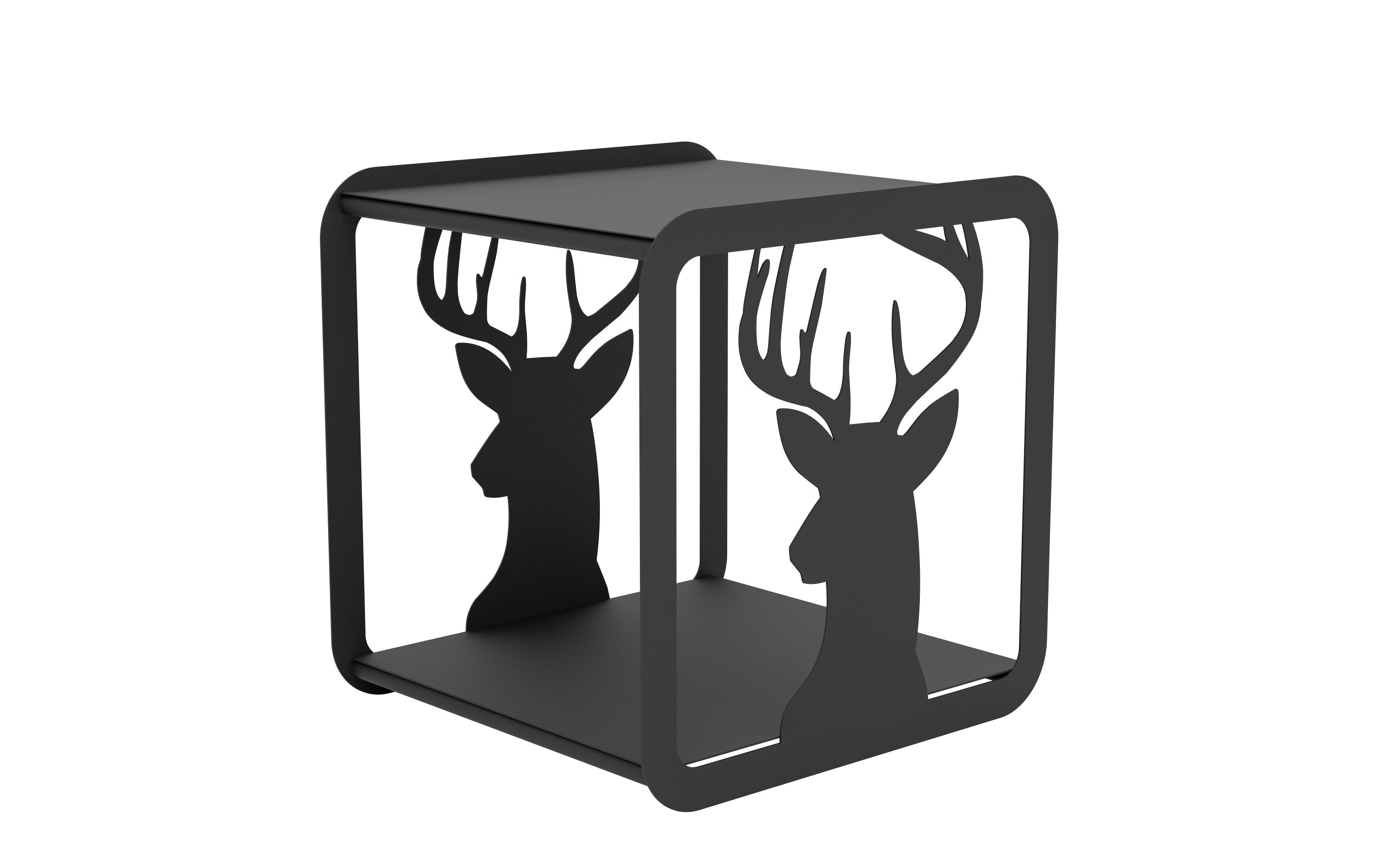 Eglo Sacol Kaminholzregal – Metall – 400 × 400 × 350 mm – für Aussen