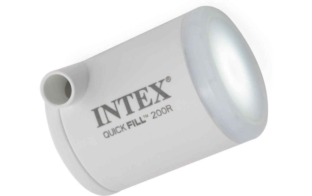 Intex Luftpumpe Quick-Fill USB200 – USB, wiederaufladbar, mit Lampe, 3,5 V, 2000 mAh (Ni-MH) – weiss