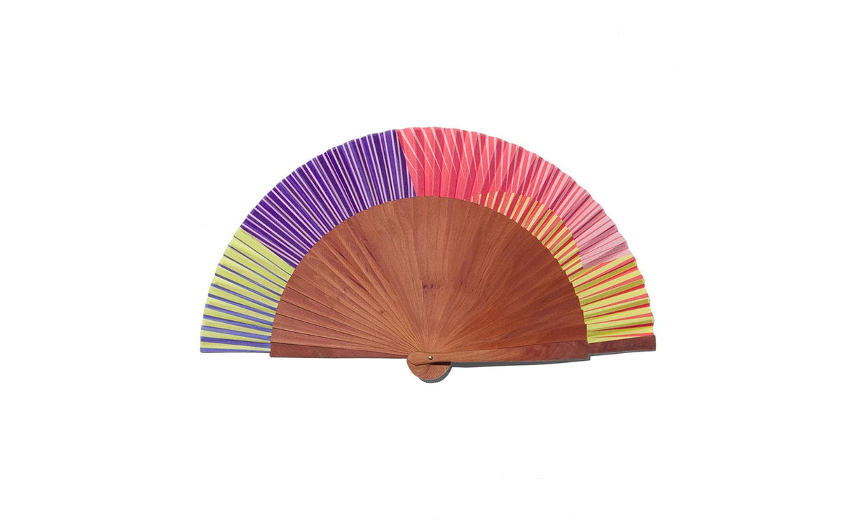 A FAN OF Handventilator AFO sunglow – Blau, Weiss, Gelb