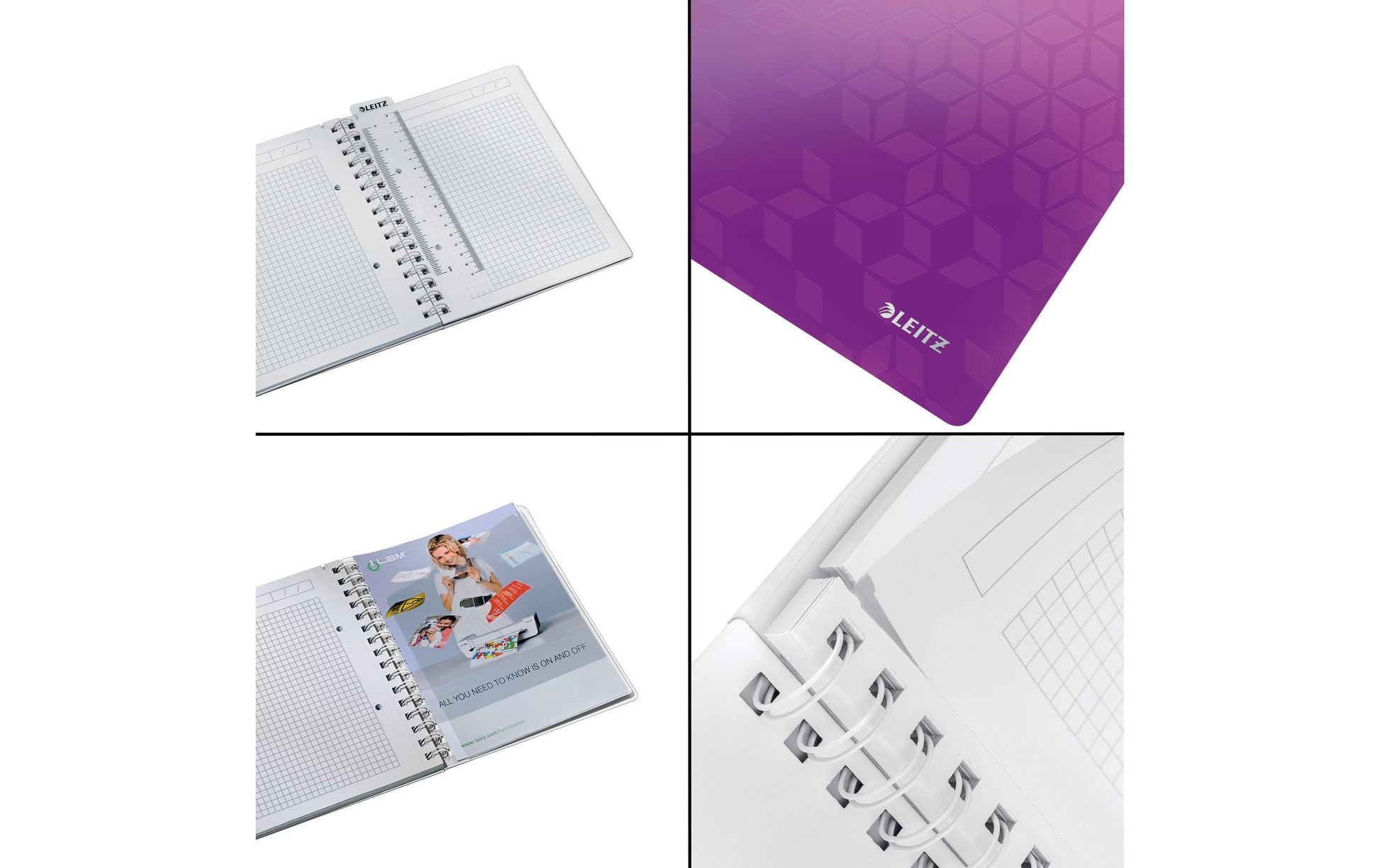 Leitz Notizbuch A5, 160 Seiten – violett