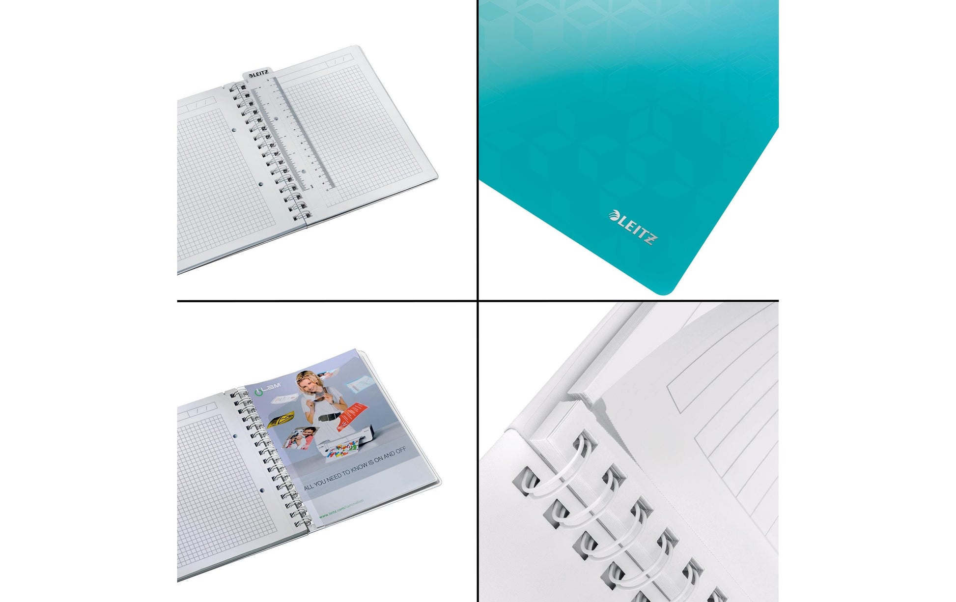 Leitz Notizbuch A5, 80 Seiten – türkis