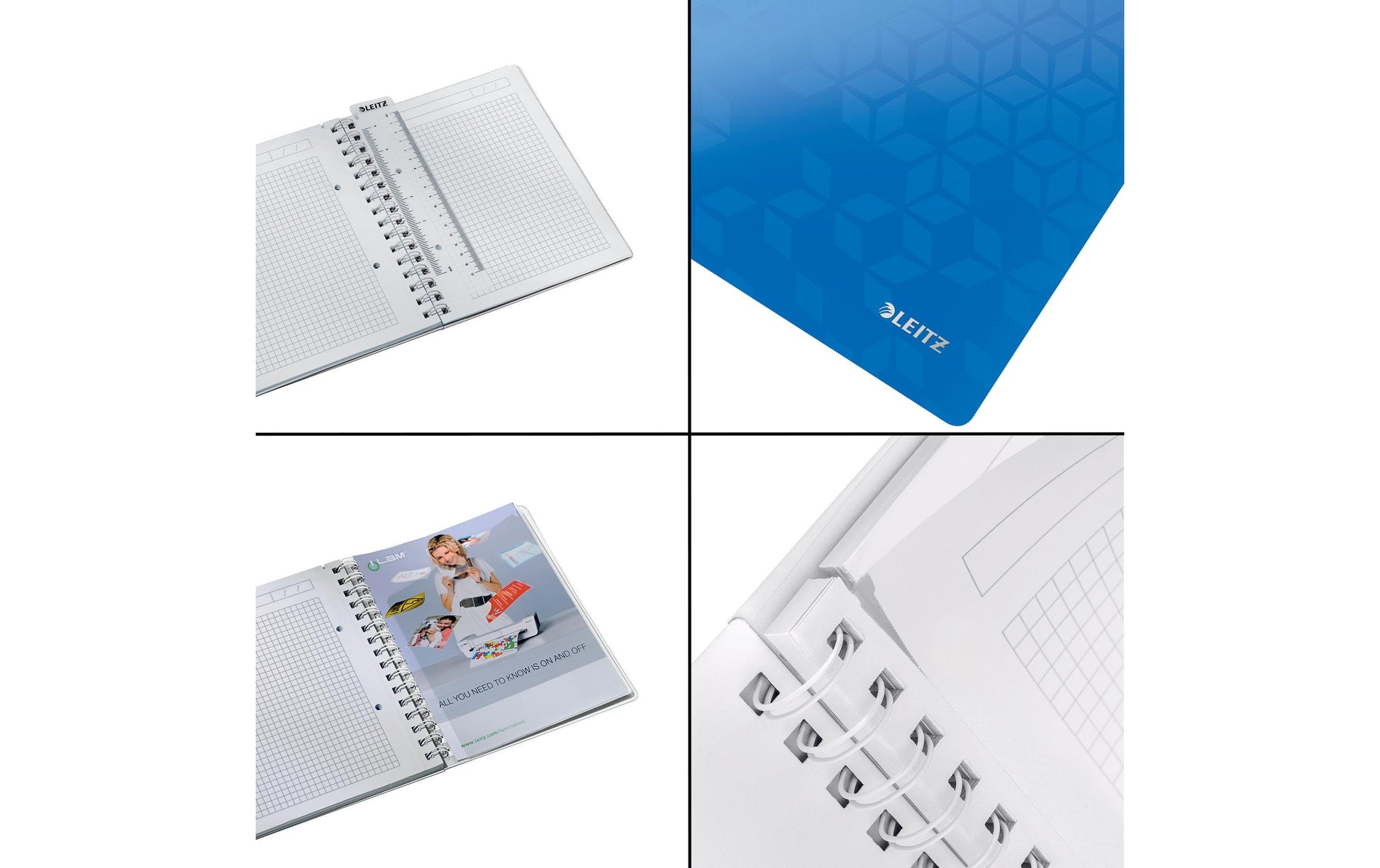 Leitz Notizbuch WOW, A5, 80 Seiten – blau