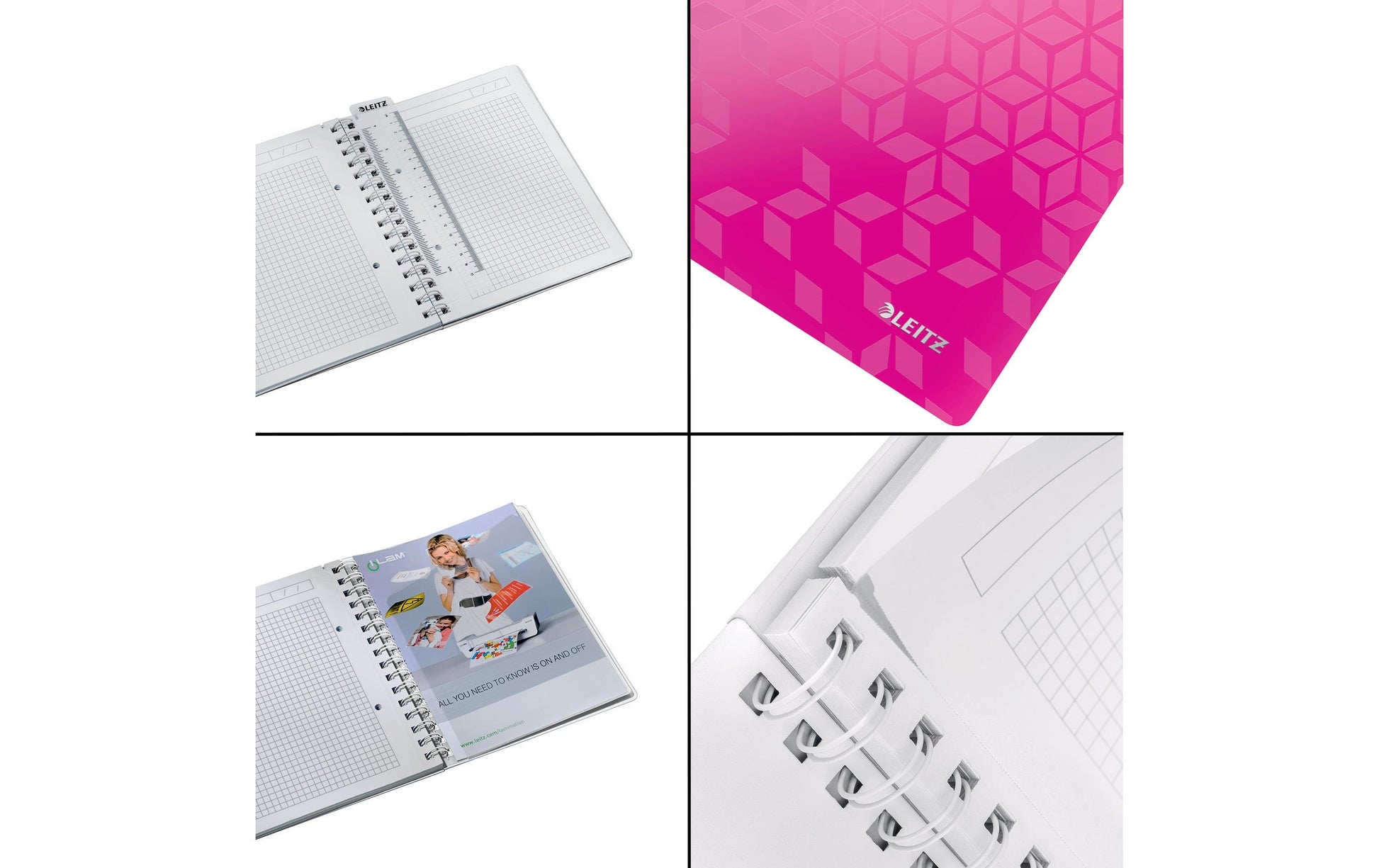 Leitz Notizbuch A5, 80 Seiten – pink