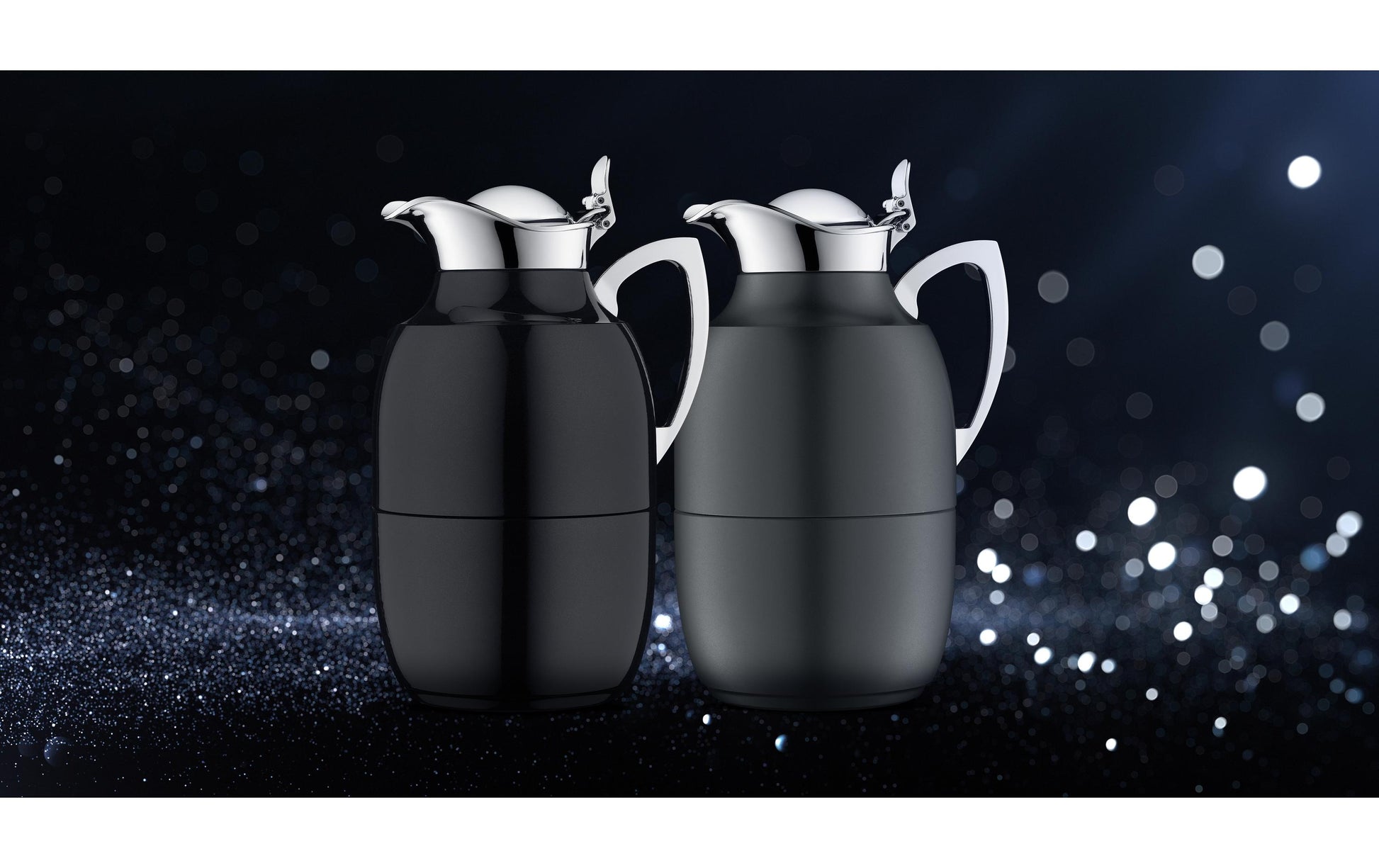 Alfi Thermoskanne Juwel – 1 l, Edelstahl, Schwarz matt