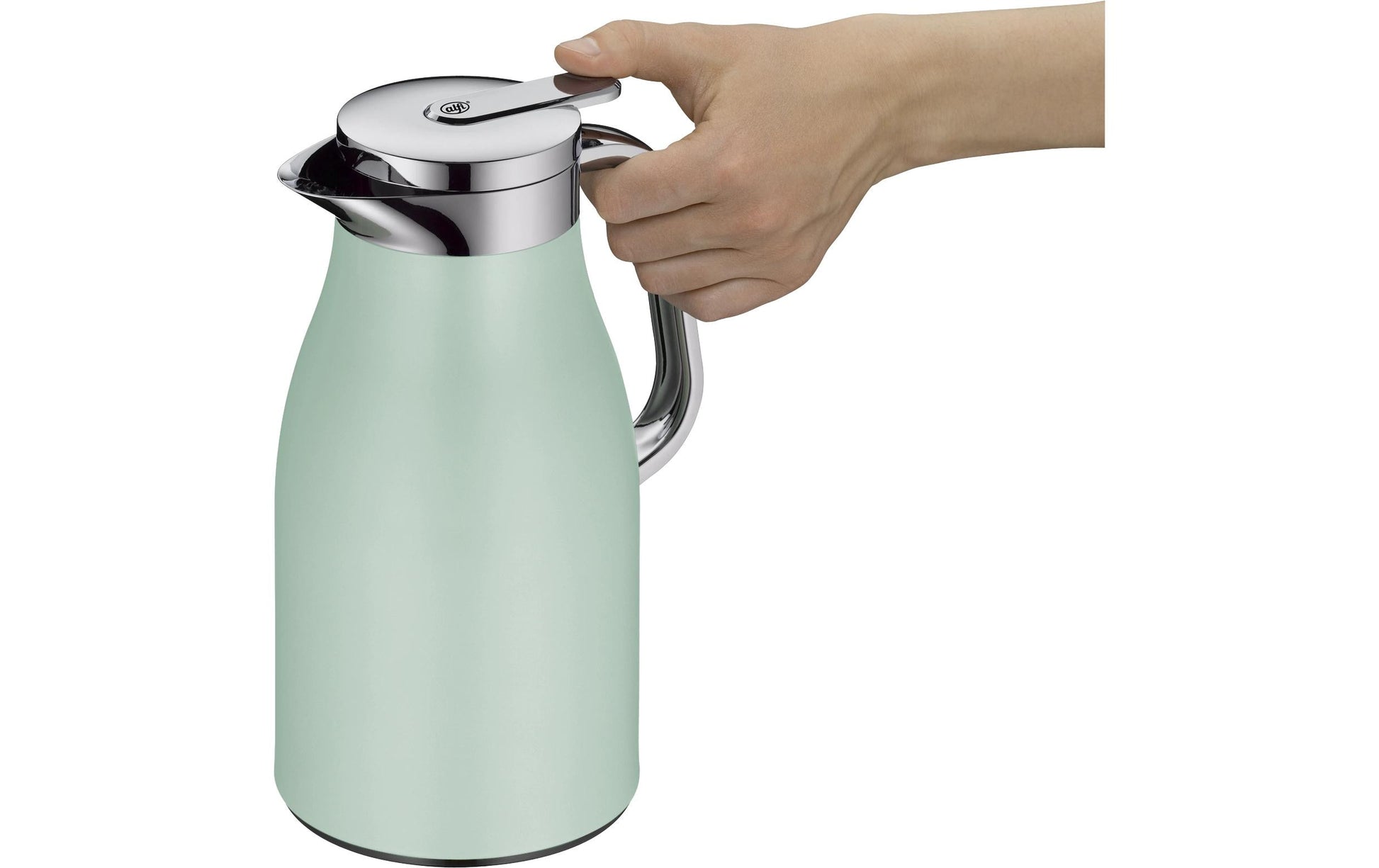Alfi Thermoskanne Skyline – 1 l, H 21,5 cm, Edelstahl, Mint