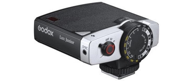 Godox Lux Junior Retro Kamerablitz – Leitzahl 12, 1/1–1/64, batteriebetrieben – für Canon, Fujifilm, Nikon usw.