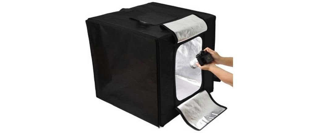Godox LST80 LED-Ministudio – 800 × 800 mm, 60 W – Schwarz, zusammenfaltbar