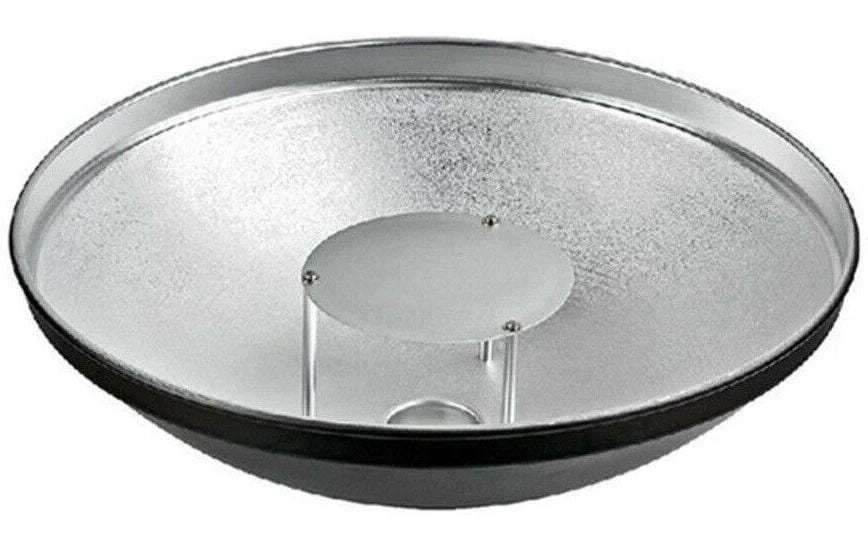 Godox Beauty Dish Kit – 305 mm rund – für WITSTRO-Blitze – Schwarz/Silber