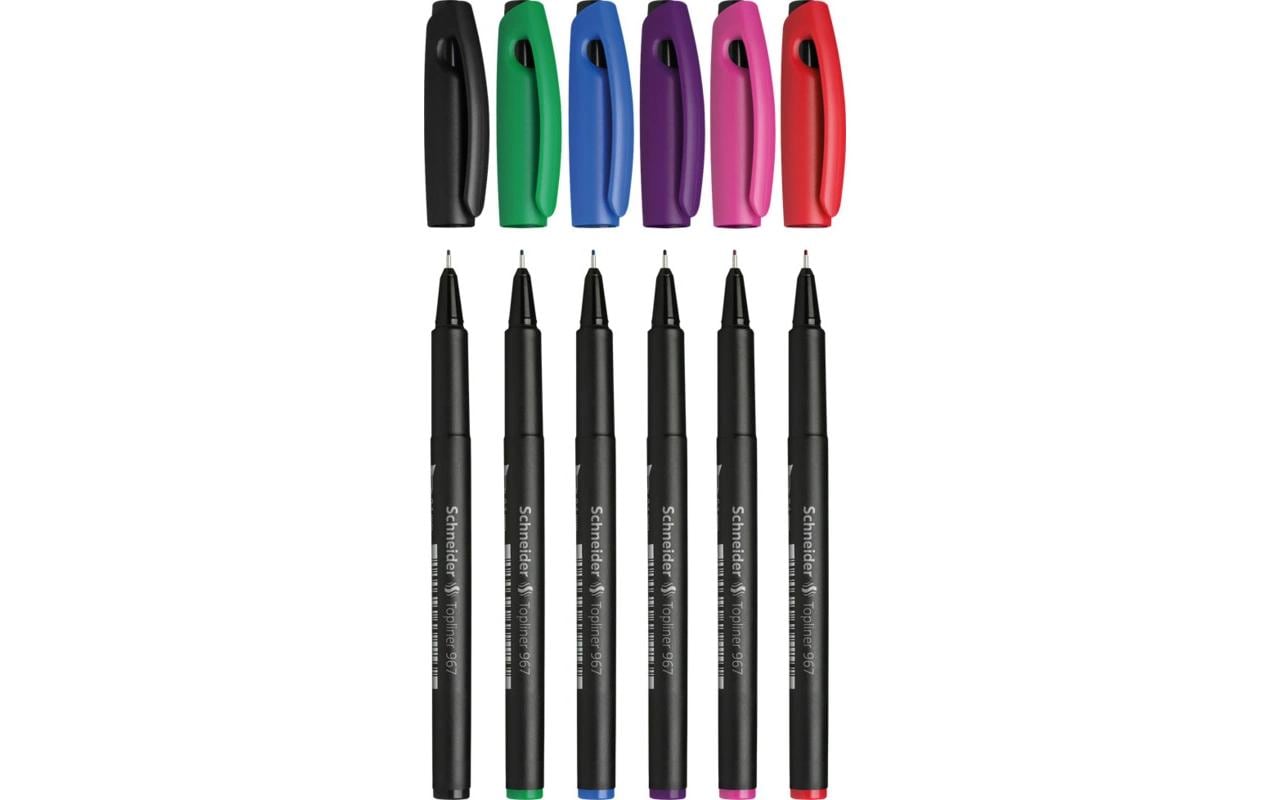 Schneider Schreibgeräte Schneider Topliner 967 Fineliner Set – 0,4 mm, sortiert