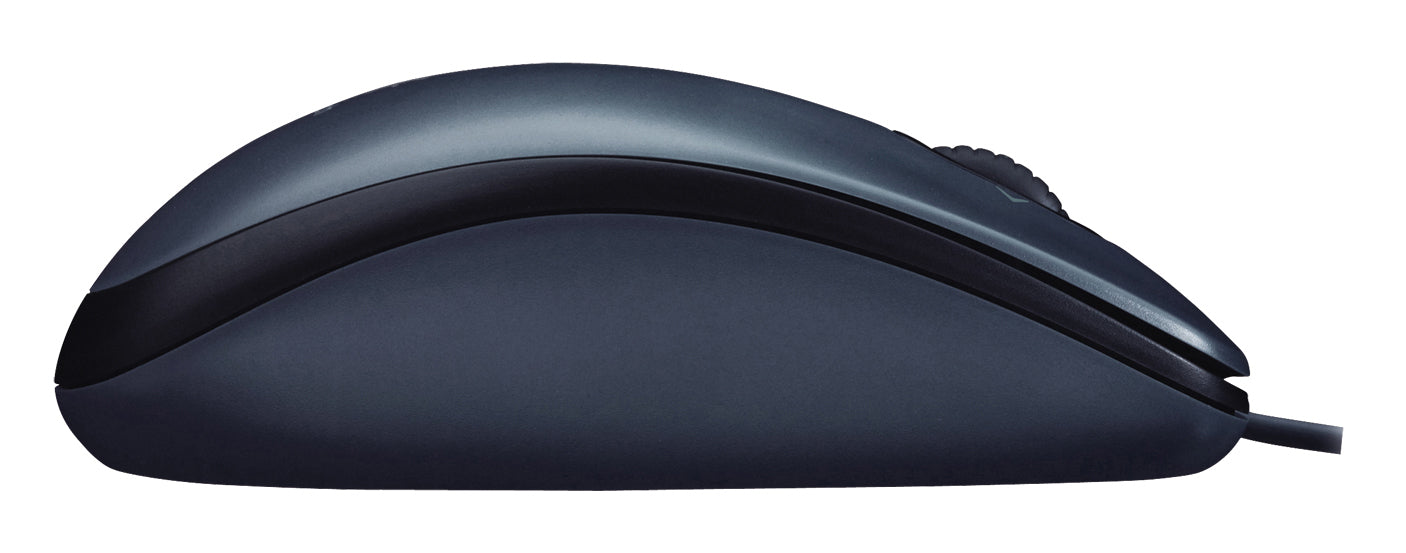 Logitech M100 – Maus – Kabelgebunden (USB‑A), 1000 DPI, beidhändig, Schwarz