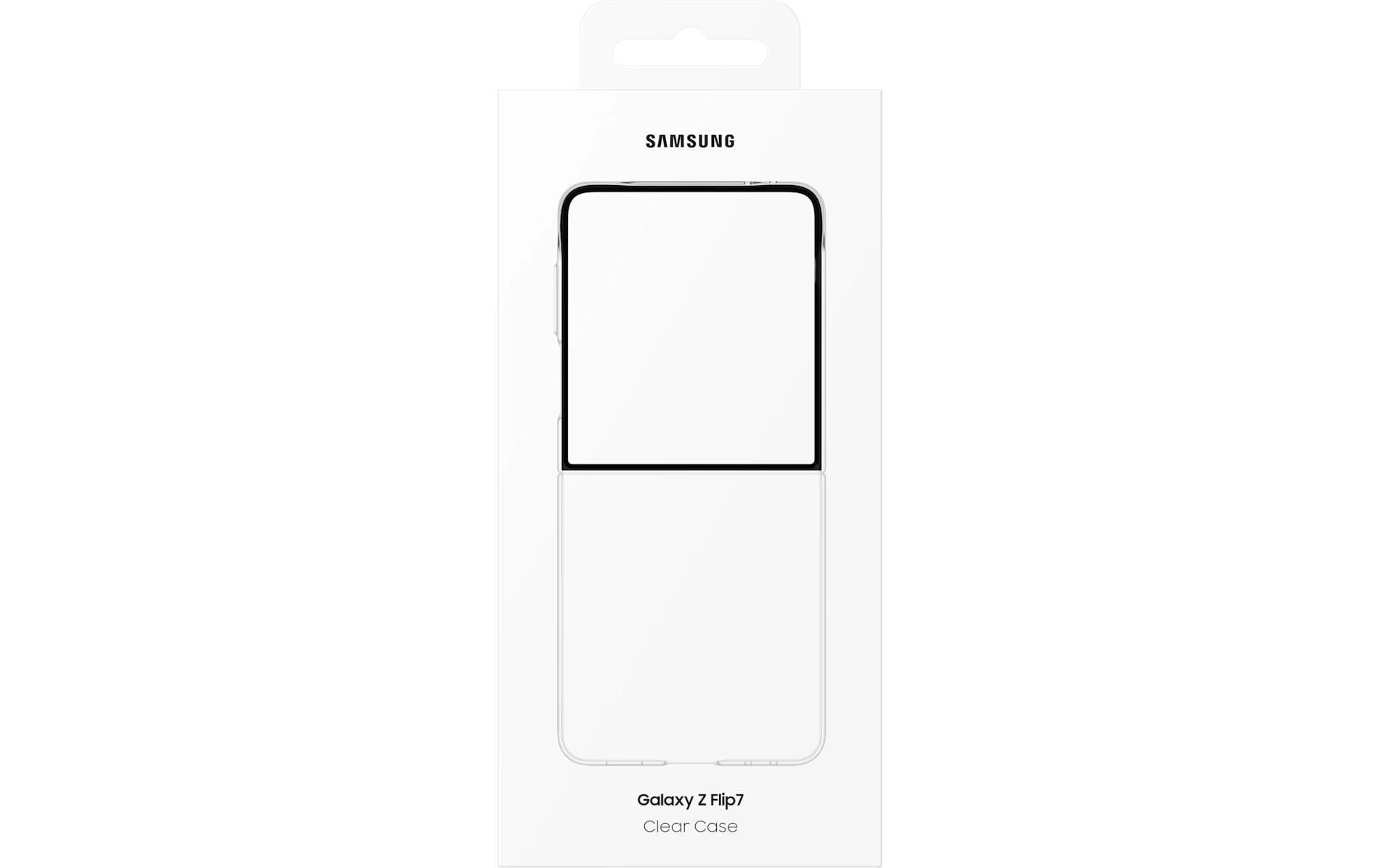 Samsung Backcover – für Samsung Galaxy Z Flip7 – transparent – Silikon