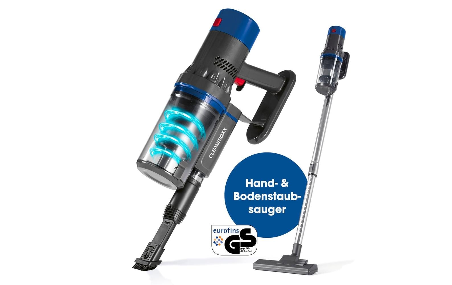 Cleanmaxx Staubsauger – 2000 mAh, 0,8 l, Akkubetrieb, 22 V