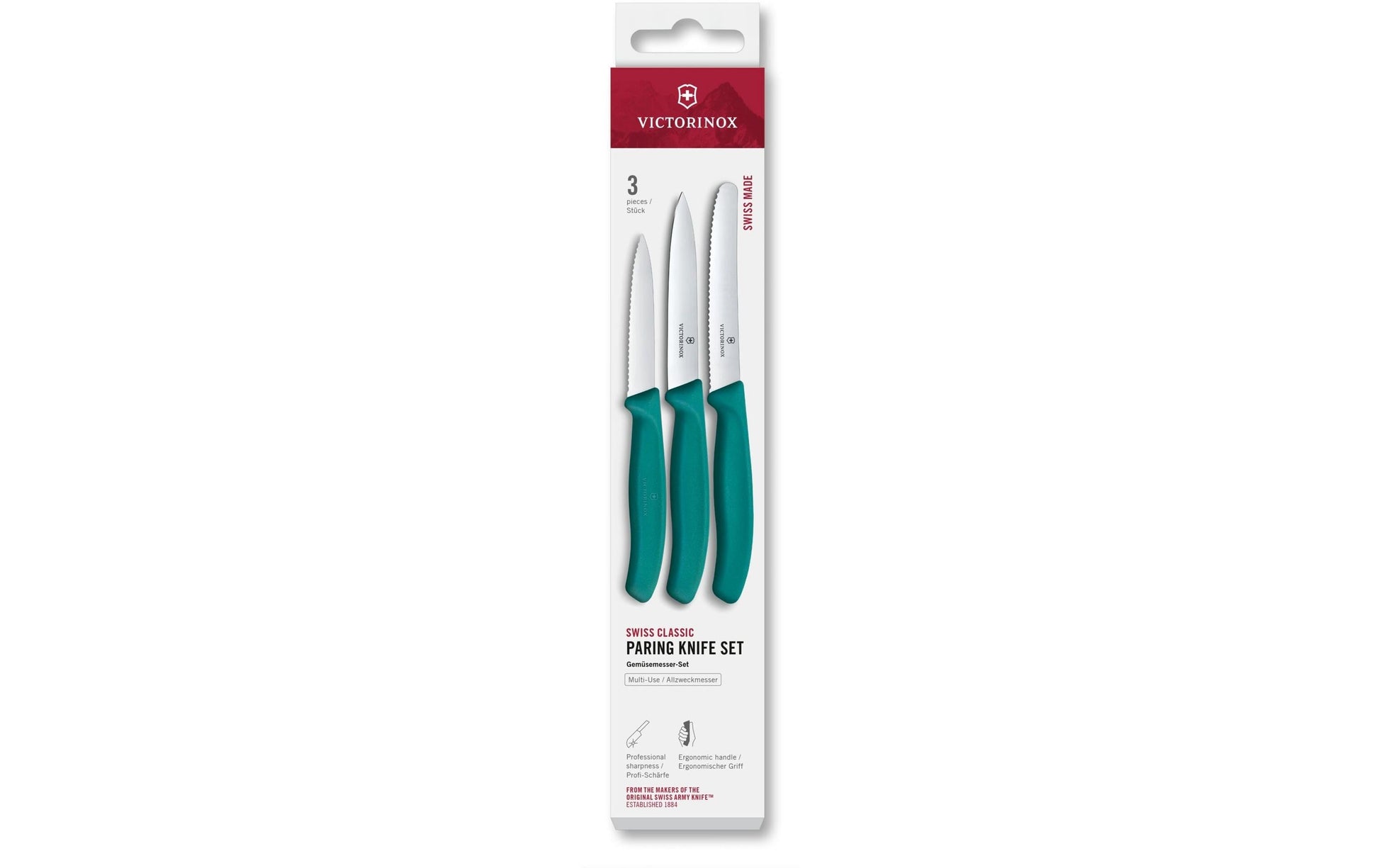 Victorinox Gemüsemesser 11 cm, Edelstahl, Polypropylen (PP), Grün