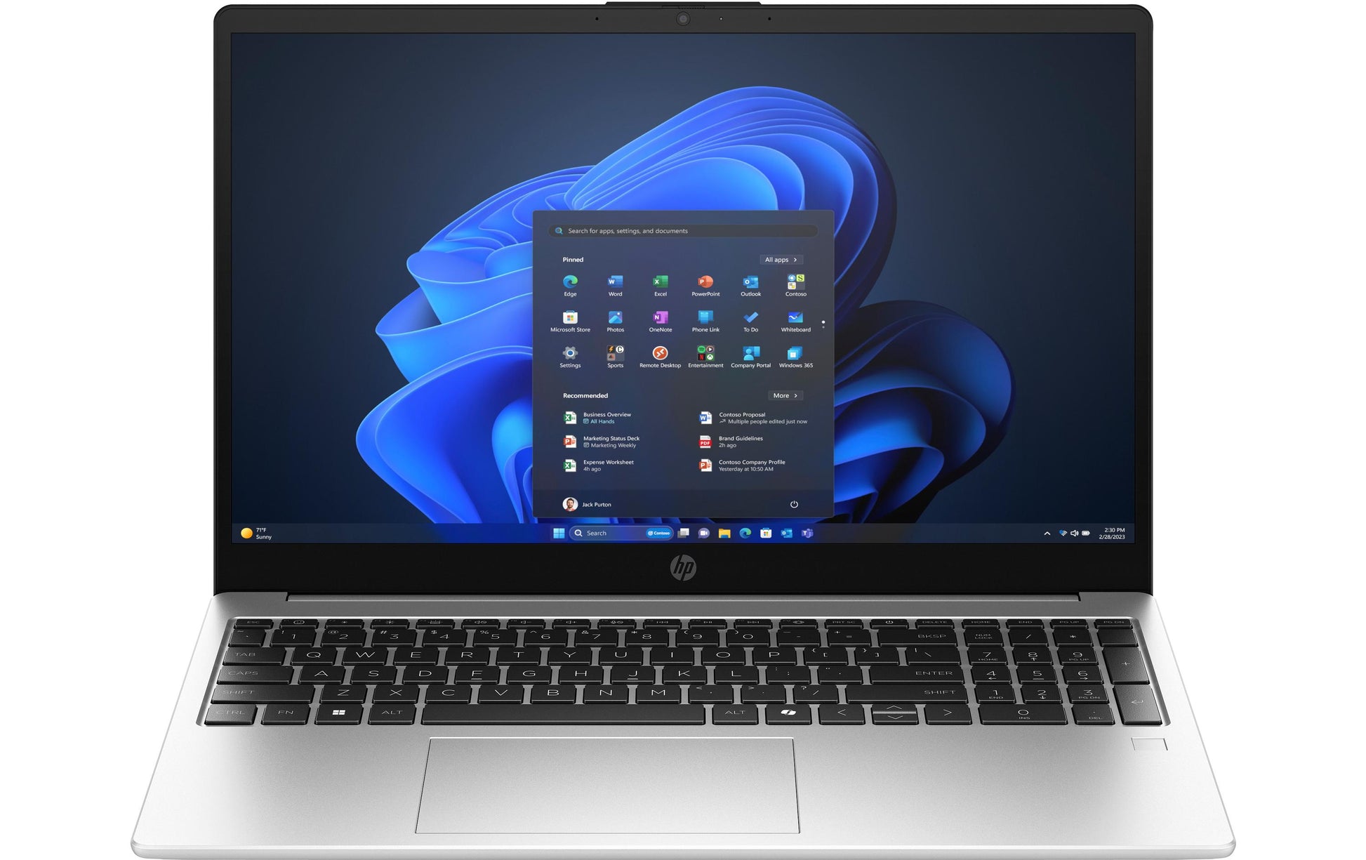 HP 250R G10 Notebook – Wi‑Fi, Bluetooth – Akku 41 Wh – 359,8 × 236 × 15,8 mm