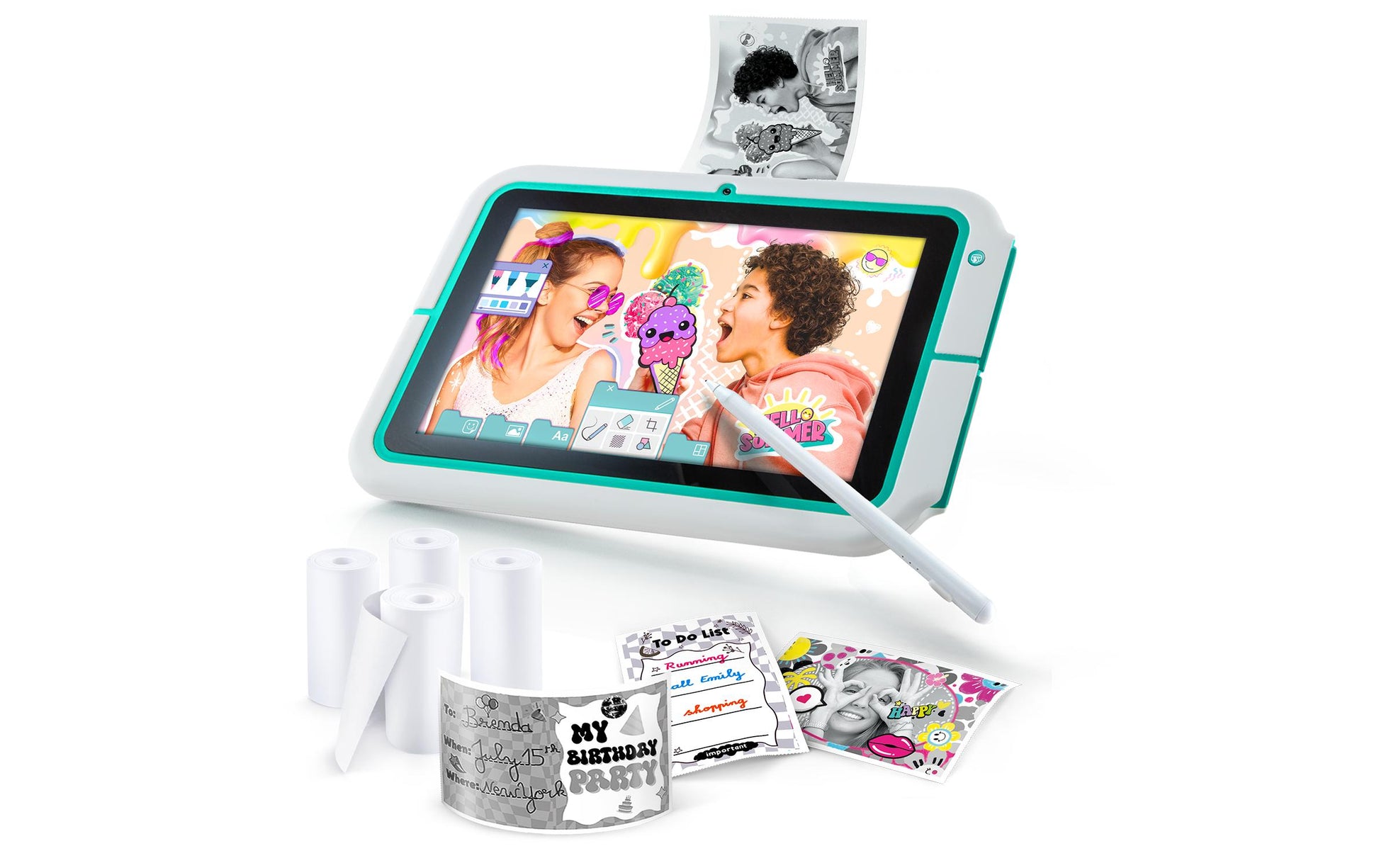 Canal Toys Instant Print Pad Creator – 8", 32 GB, Wi‑Fi, Mehrfarbig
