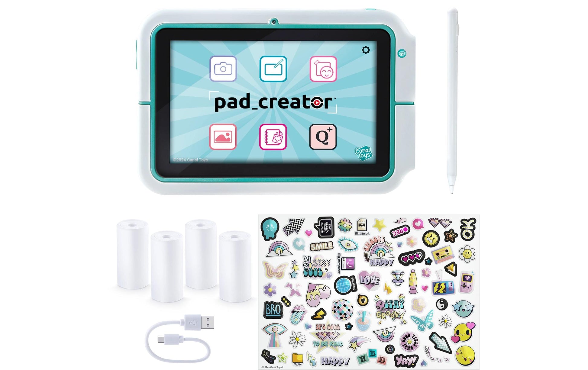 Canal Toys Instant Print Pad Creator – 8", 32 GB, Wi‑Fi, Mehrfarbig
