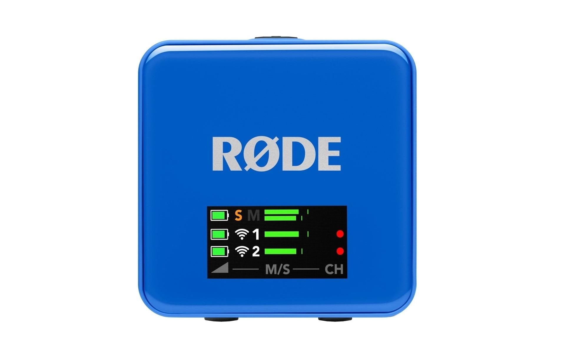 RØDE Wireless GO III Lavaliermikrofon 2er-Set – 3,5-mm-Klinke, Kabellos, Omnidirektional, 72 dB, Blau