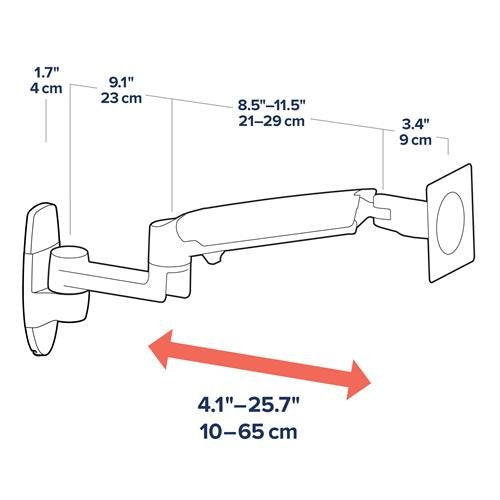 Ergotron LX – Wandhalterung, VESA MIS-D, 9,1 kg