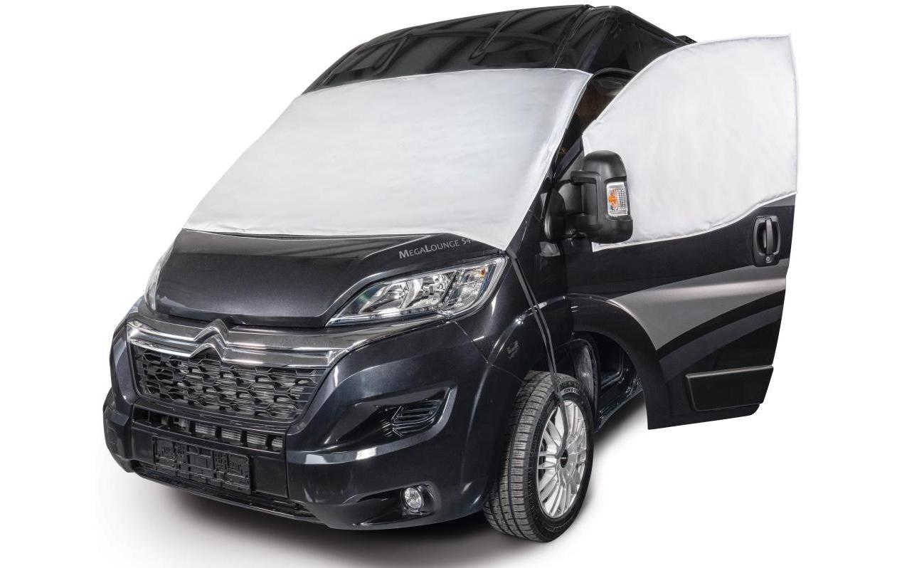 Vanspace Front- und Seitenscheibenisolierung – isoliert – für Fiat, Opel und andere – 55 × 15 × 70 cm – grau