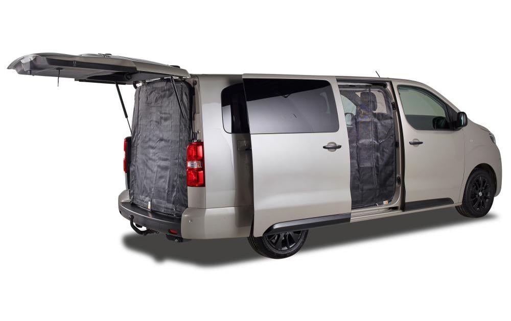 Van Quito – Schiebetür rechts – feinmaschig, Fiberglas – für Citroën SpaceTourer, Peugeot – schwarz