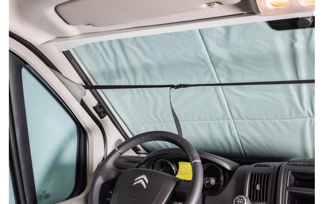 Vanspace Front- und Seitenscheibenisolierung – isoliert – für Fiat, Opel und andere – 55 × 15 × 70 cm – grau
