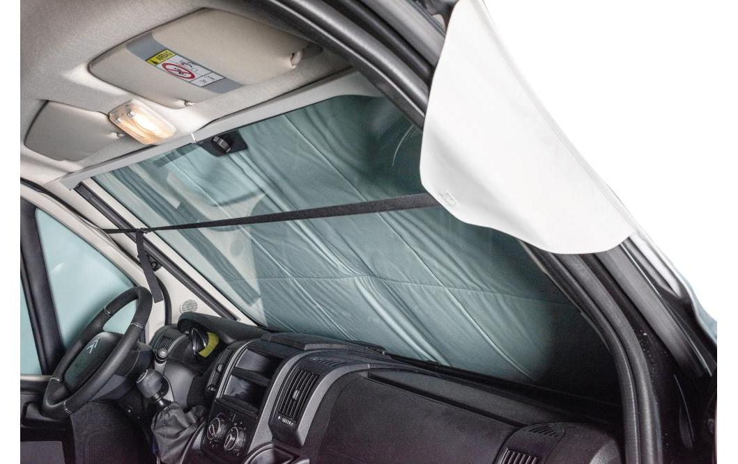 Vanspace Front- und Seitenscheibenisolierung – isoliert – für Fiat, Opel und andere – 55 × 15 × 70 cm – grau
