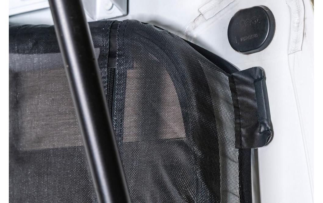 Van Quito – Hecknetz – feinmaschig – für Peugeot (Heckklappe) – schwarz, Fiberglas