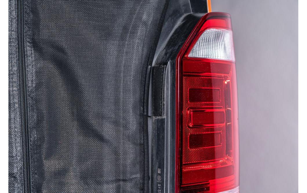 Van quito Vanquito Heck Fein Insektenschutznetz – Schwarz – Fiberglas – für VW T5/T6/T6.1 Heckklappe