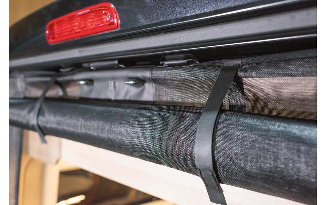 Van quito Heckmoskitonetz mit Reissverschluss – für Citroën/Fiat/Opel u. a. – 28×8×36 cm – schwarz
