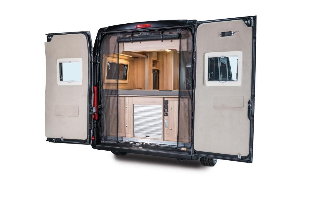 Van quito Heckmoskitonetz mit Reissverschluss – für Citroën/Fiat/Opel u. a. – 28×8×36 cm – schwarz
