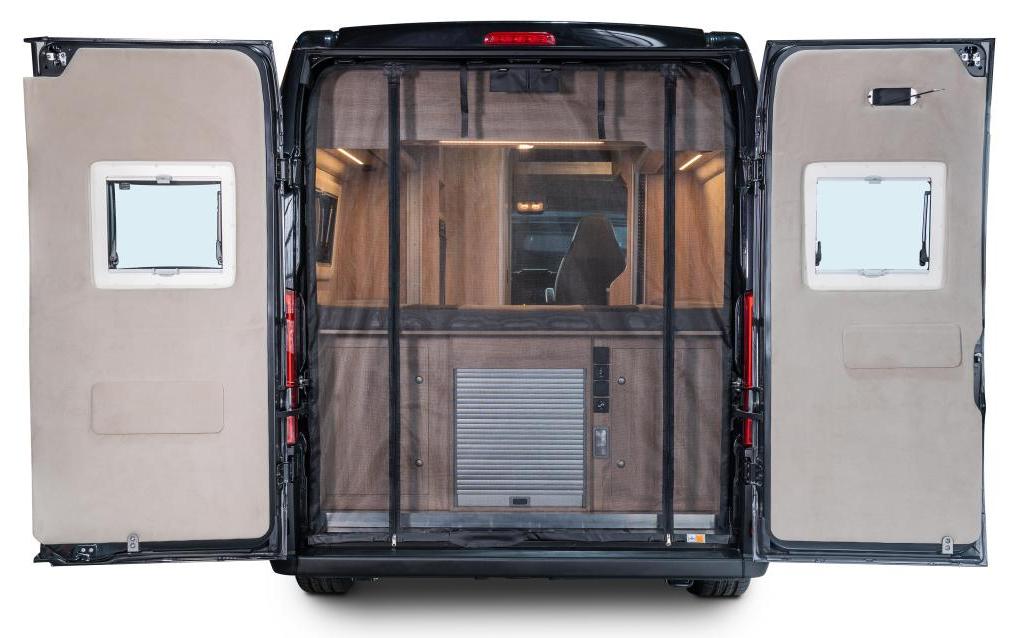 Van quito Heckmoskitonetz mit Reissverschluss – für Citroën/Fiat/Opel u. a. – 28×8×36 cm – schwarz