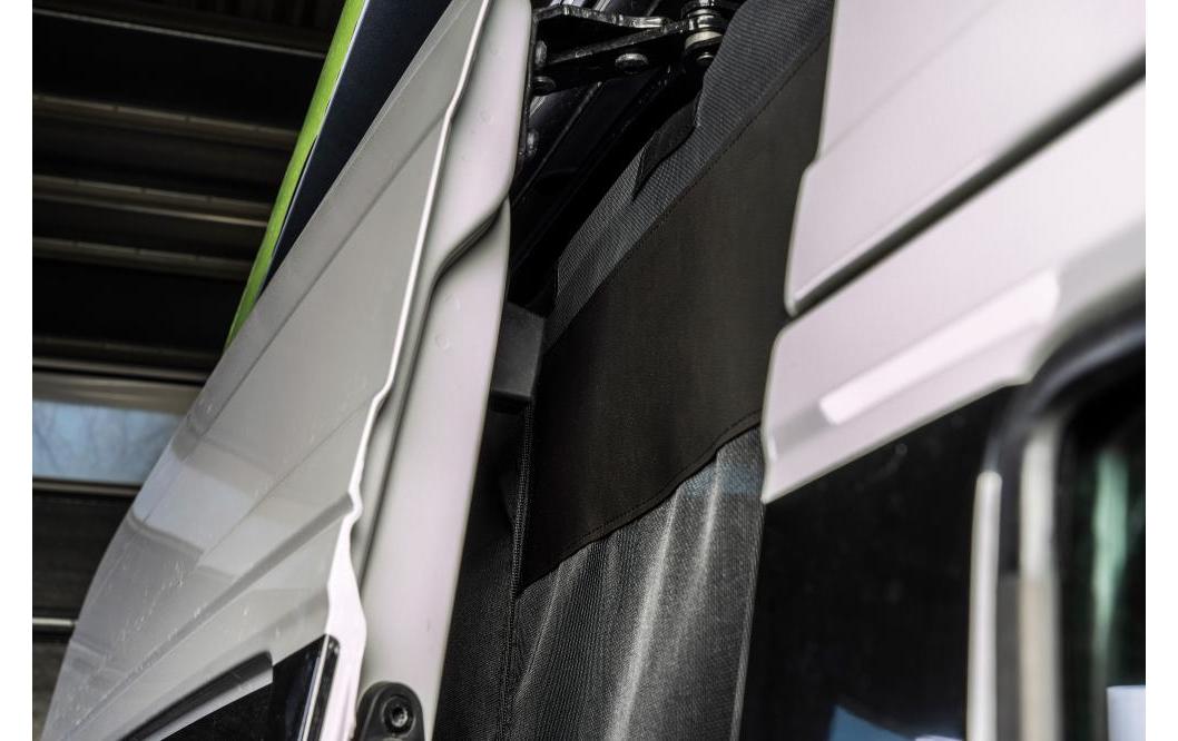 VanQuito Auto-Moskitonetz, Magnetreissverschluss – für VW (Beifahrerseite rechts) – Schwarz – Glasfaser/PVC
