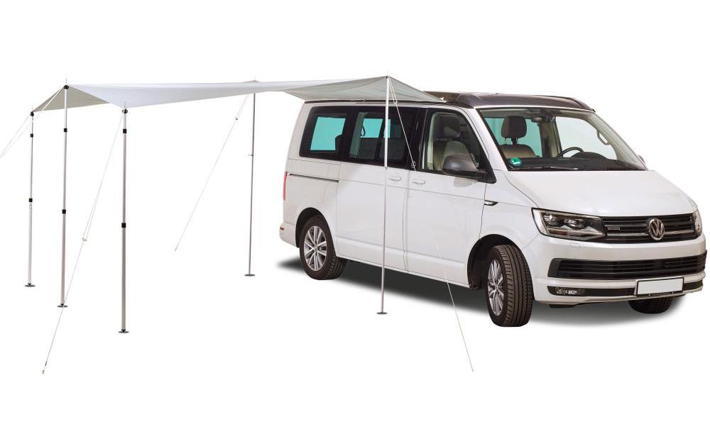 VanSpace Sonnensegel Komfort – Festrahmen, UV-Schutz 50+, Wassersäule 2000 mm – 350 × 300 cm – weiss
